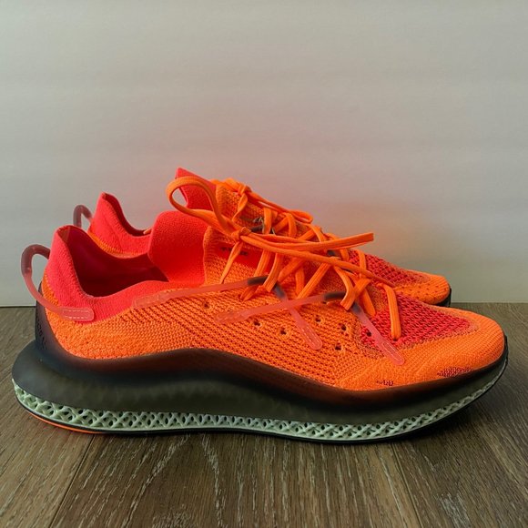 Adidas 4D Fusio Prime Knit Running Shoes Screaming Orange FY5929 Men Size 12 NEW main image 4